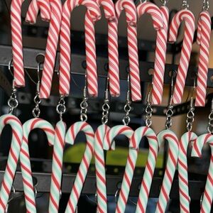 Candy Cane Earring Bundle (3 Pairs) NEW